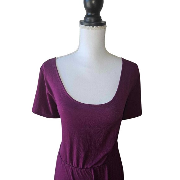 Torrid Womens Plus Size 4 Purple Tie Back Short Sleeve Spring Summer Dress - Picture 2 of 2